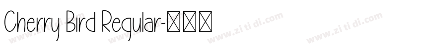 Cherry Bird Regular字体转换